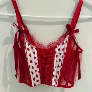 Victoria's Secret Red Lace Corset